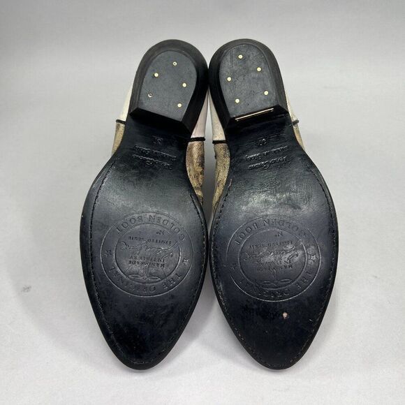 Golden Goose Ankle Boots Women's Size 7 Black Leather Western Cowboy Booties - Picture 10 of 14